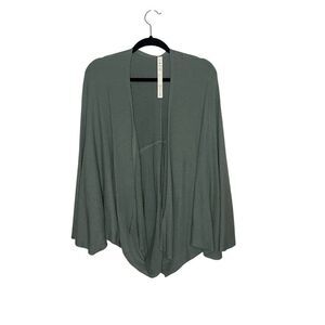 Lululemon Cashlu Knit Cashmere Blend Wrap Cardigan Sweater XS/S Teal